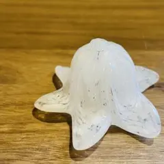 昭和レトロ 小型 電傘 電笠 乳白 マーブル ガラス アンティーク