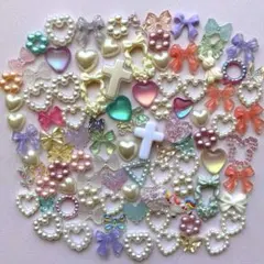 ネイル♡ハンドメイド♡デコパーツ♡十字架♡リボン♡ハート♡蝶♡三角♡フレーム22