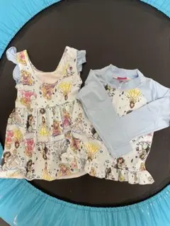 ディズニープリンセス 水着&長袖トップセット 100cm以上