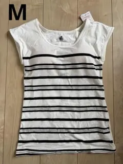 hk works london 白黒ストライプ Tシャツ 内蔵ブラ付き M 新品のサムネイル