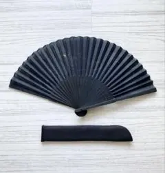 扇子袋付き メンズ 扇子 龍 辰 竜 黒 透かし ドラゴン