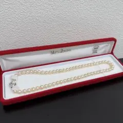 m*i様 パールネックレス 6.4〜6.7mm 留め具 SILVER シルバー