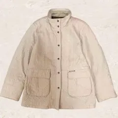 ST. ALMEIDA キルティング風ジャケット 総柄 スタンドカラー