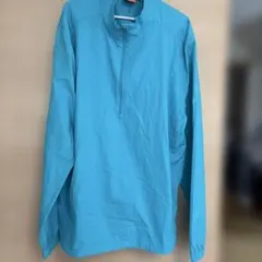 PUMA ハーフジップ ナイロンジャケット ライトブルー L