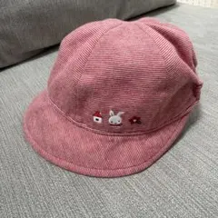 すー太郎様専用 familiar 赤ストライプ ベビー帽子 41-43