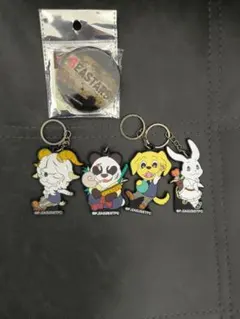 BEASTARS 100均 ラバーストラップ 缶バッジ