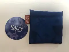 KALDI カルディ エコバッグ ノベルティ　ブルー