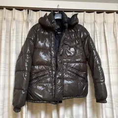 MONCLER ブラウン&ブラック 2番リバーシブルダウンジャケット フード付き