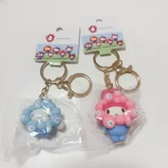 関西万博　ミャクミャク×サンリオ　キーホルダー　シナモン マイメロ