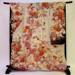 高級振袖】お仕立て上り 正絹 美品 総柄 茶色 - メルカリ