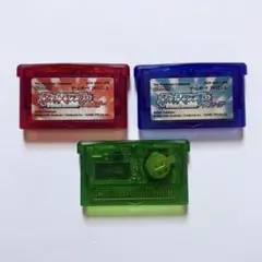 【GBA】ポケットモンスター ポケモン ソフト 3本セット