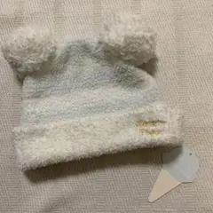 ジェラートピケ ベビー用帽子 水色 フリーサイズ