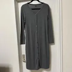 【値下げ】UNIQLO リブ　ロングカーディガン　size:M