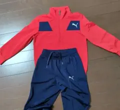 美品＊キッズPUMA ジャージ上下セット 赤・ネイビー