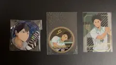 ハイキュー 缶バッチ カード 影山 岩泉