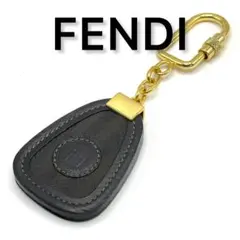 ✨美品✨FENDI フェンディ ペカン柄 チャーム キーホルダー レザー