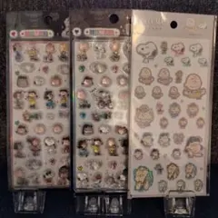 スヌーピー3Dドロップステッカー・キラキラフラットステッカーセット