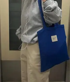 メッシュ トートバッグ ブルー