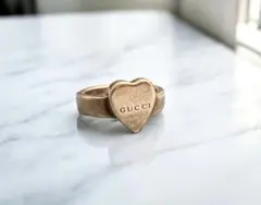 【本日限定値下げ】GUCCI ハートリング 指輪 シルバー 約5号 正規品