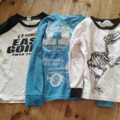 長袖カットソー　ロンT　 130サイズ 3枚セット