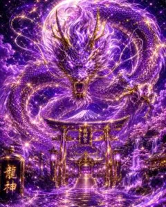 AIアート 金龍 富士山 プリントポスターA4ファイルで発送 - メルカリ