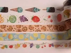 honofactory マスキングテープ 5個セット クッキー アイス 食べ物