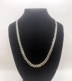 シルバーカラー 喜平ネックレス 50cm 幅5mm 2面カット 高級感