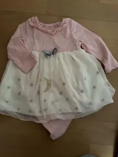 星と月の刺繍入りワンピース