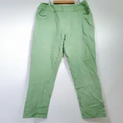 カジュアルパンツ 【フリーサイズ】ライトグリーン ウエストゴム