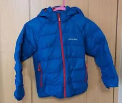mont-bell キッズダウンベスト 青赤