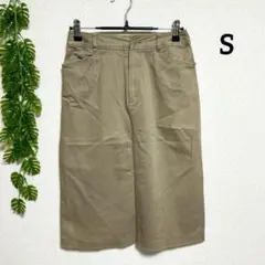 アーヴェヴェ・S ひざ丈 タイトスカート ベージュ コットン混 シンプルのサムネイル