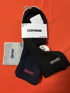 新品　CONVERSE ソックス 3足セット 25-27cm 通勤通学　スポーツ