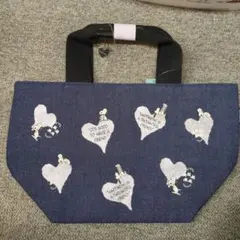 ※新品 PEANUTS アフタヌーンティー デニム地トートバッグ 70周年 限定
