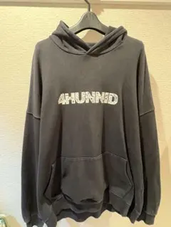 4HUNNID パーカー ブラック