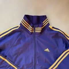 adidas トラックジャケット 紫×黄色