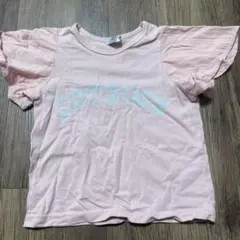 ACOBA ピンク フリル袖 Tシャツ 110のサムネイル