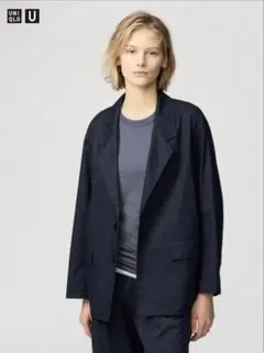 新品未使用タグ付き⭐︎ユニクロU コットンブレンドジャケット M