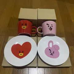BT21 TATA COOKY マグカップ お皿 セット