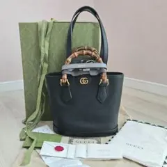 ミ*タ様 値下美品 グッチ ダイアナ バンブー 2WAYバッグ GUCCI 75