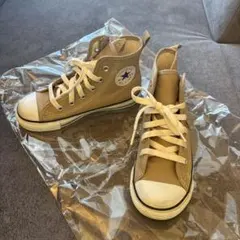コンバース　ベージュ ハイカット スニーカー