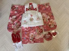 七五三 着物 3歳 女の子 被布セット 京都花ひめ まり刺繍使い 足袋付き