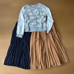 花柄プリントトップスとスカートまとめ売り
