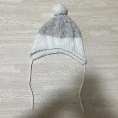 H&M ポンポン付きニット帽 62/68