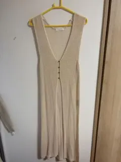 オフホワイト メッシュベスト Fサイズ