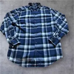 CHAPS ラルフローレン　長袖シャツ ネイビー チェック