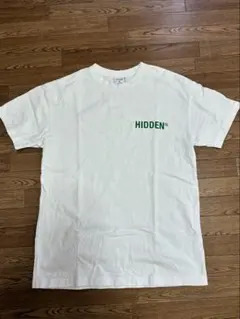 【希少】HIDDEN NY 半袖Tシャツ ホワイトXグリーン M アメリカ製のサムネイル