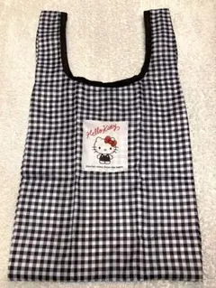 ハローキティ　エコバッグ　Sサイズ　ギンガムチェック