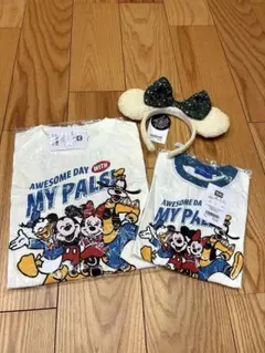 ディズニーリゾート Tシャツ ユニセックス 親子ペアルック カチューシャ2024