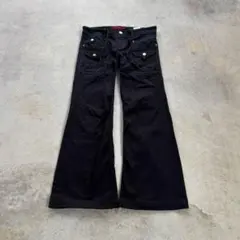 00s flare denim black mode y2k archive
