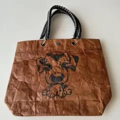 犬の顔プリント トートバッグ